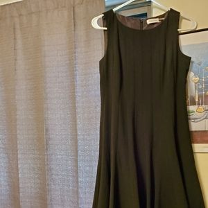 Calvin Klein little black pleated mini dress